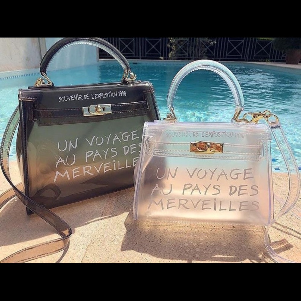 Clear vacation jelly handbag